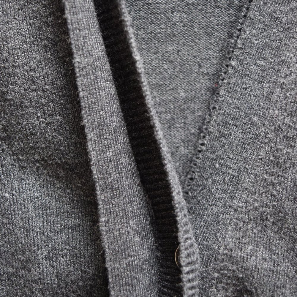 Loft Charcoal Cardigan with Pockets in Women's S - Picture 4 of 9